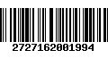 Código de Barras 2727162001994