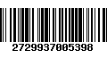 Código de Barras 2729937005398