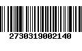 Código de Barras 2730319002140