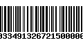 Código de Barras 273033491326721500000420