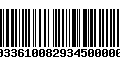 Código de Barras 273033610082934500000945