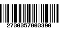 Código de Barras 2730357003390