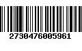 Código de Barras 2730476005961