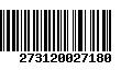 Código de Barras 273120027180