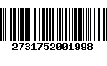 Código de Barras 2731752001998