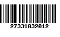 Código de Barras 27331032012