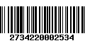 Código de Barras 2734220002534