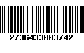 Código de Barras 2736433003742