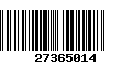 Código de Barras 27365014