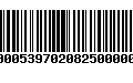 Código de Barras 274000539702082500000220