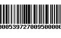 Código de Barras 274000539727009500000220