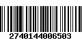 Código de Barras 2740144006503