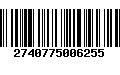 Código de Barras 2740775006255