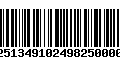 Código de Barras 274251349102498250000445