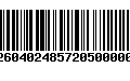 Código de Barras 274260402485720500000145