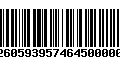 Código de Barras 274260593957464500000525