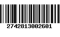 Código de Barras 2742813002601