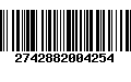 Código de Barras 2742882004254