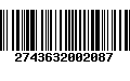 Código de Barras 2743632002087