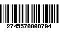 Código de Barras 2745570008794