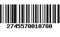 Código de Barras 2745570010780