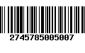 Código de Barras 2745785005007