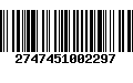 Código de Barras 2747451002297