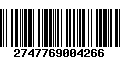 Código de Barras 2747769004266