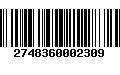 Código de Barras 2748360002309