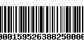 Código de Barras 275000159526388250000345