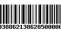 Código de Barras 275038862138628500000225