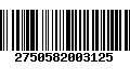 Código de Barras 2750582003125