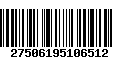 Código de Barras 27506195106512