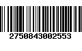 Código de Barras 2750843002553