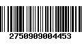 Código de Barras 2750909004453