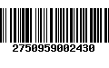 Código de Barras 2750959002430