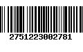 Código de Barras 2751223002781