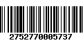 Código de Barras 2752770005737