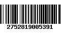 Código de Barras 2752819005391