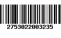 Código de Barras 2753022003235