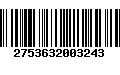 Código de Barras 2753632003243