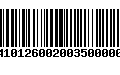 Código de Barras 275410126002003500000180