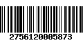 Código de Barras 2756120005873