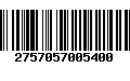 Código de Barras 2757057005400