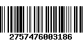 Código de Barras 2757476003186