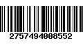 Código de Barras 2757494008552