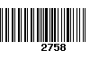 Código de Barras 2758