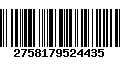 Código de Barras 2758179524435