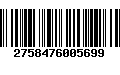 Código de Barras 2758476005699