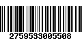 Código de Barras 2759533005508